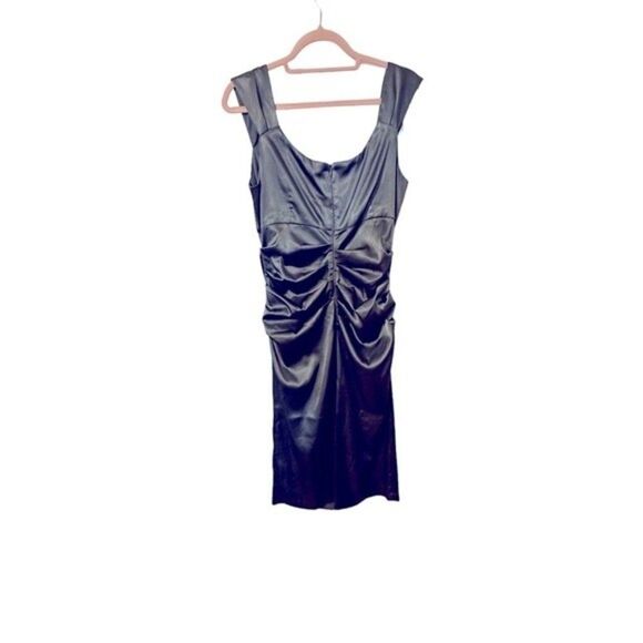 London Times Dark Grey Dress Sz 14 - Picture 5 of 9